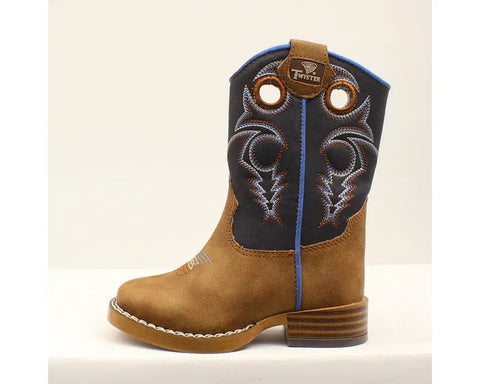 Twister Blue Ben Boy Cowboy Boot size 4