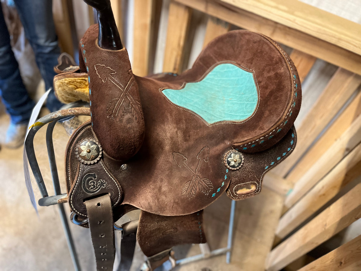 Sangle Bordure Cheval En Cuir Noir - Smith Saddlery - Fabrication Américaine - NEUF