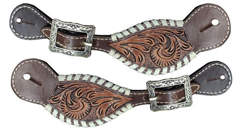 Ladies Rawhife w/ Whipstitch Spur Strap