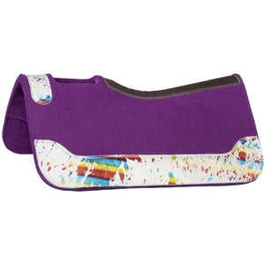 26"x26” Rainbow Splash Pony Saddle Pad