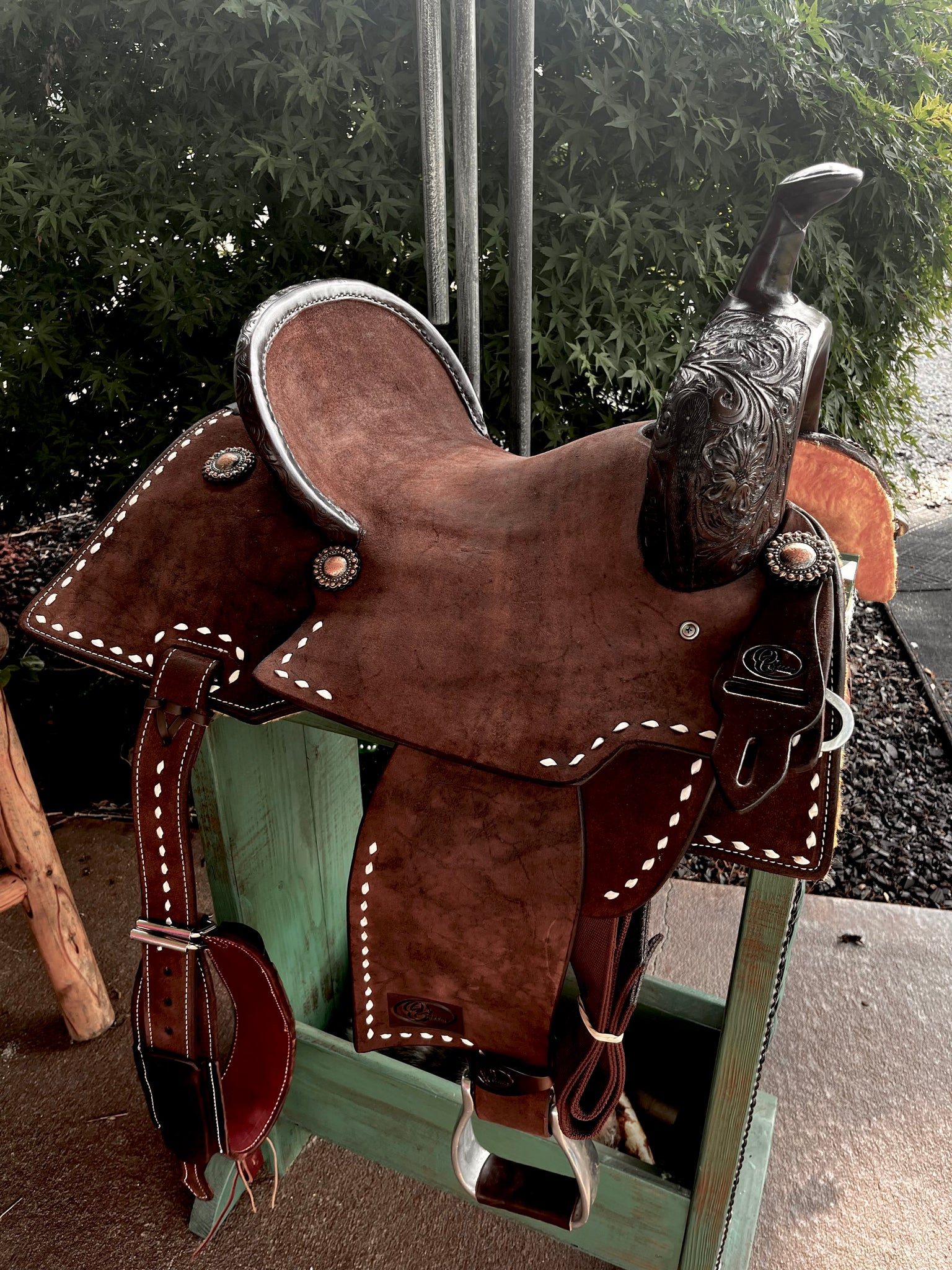 OC Saddlery Roughout Barrel Saddle w/ Pencil Roll & Buster Welch Tree