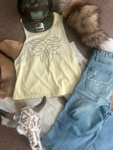 OC Yellow Tank Boot Stitching
