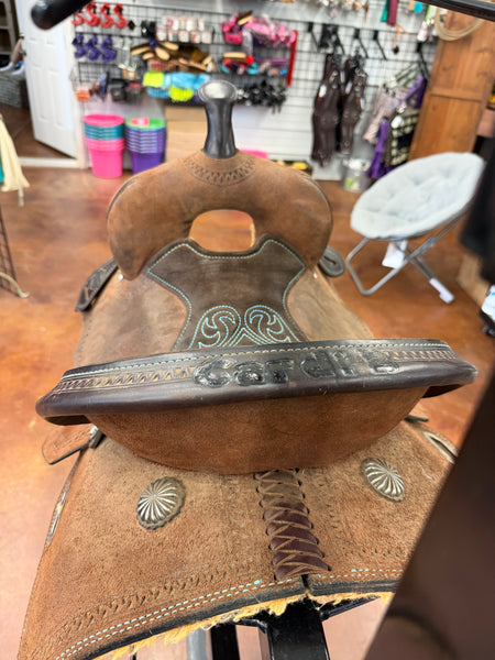 HH by Circle Y Barrel Saddles 14" Wide -Used