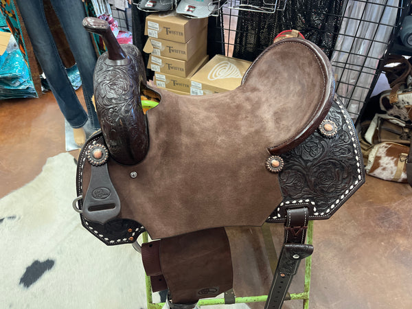 OC Saddlery Roughout Barrel Saddle w/ Pencil Roll & Buster Welch Tree