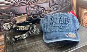 Kimes Ranch Branded KR Denim Cap