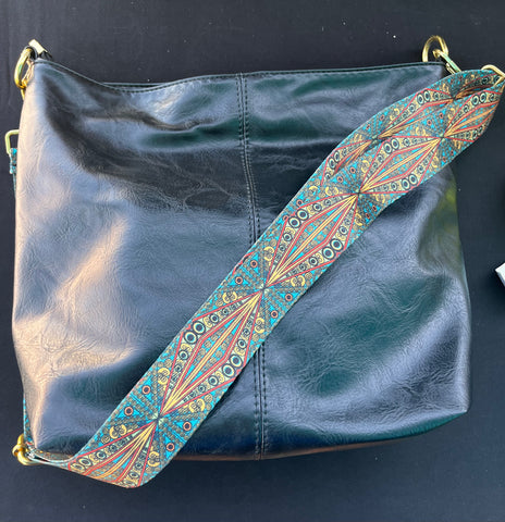 Leather Purse w/ Nylon Strap