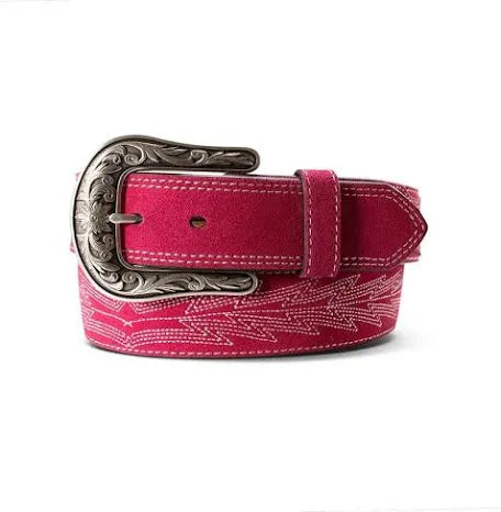 Ariat Western Womens Belt Leather Casanova Hot Pink
