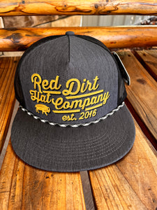 Red Dirt Hat Co Gold Digger Charcoal & Black