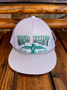 Red Dirt Hat Co Watch Me Fly White on White