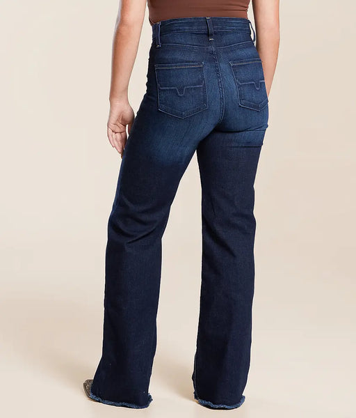 Kimes Olivia Mid Wash Wide Leg Trouser Long 36" Length