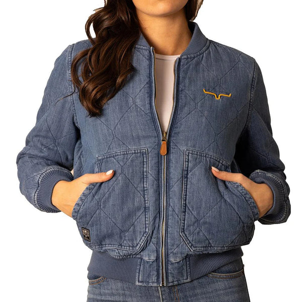Kimes Marinos Bomber Light Wash Indigo