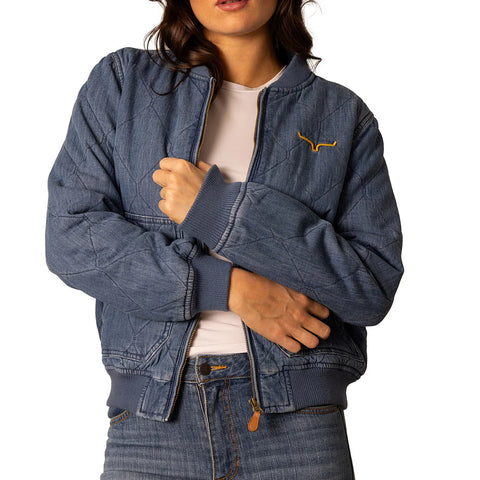 Kimes Marinos Bomber Light Wash Indigo