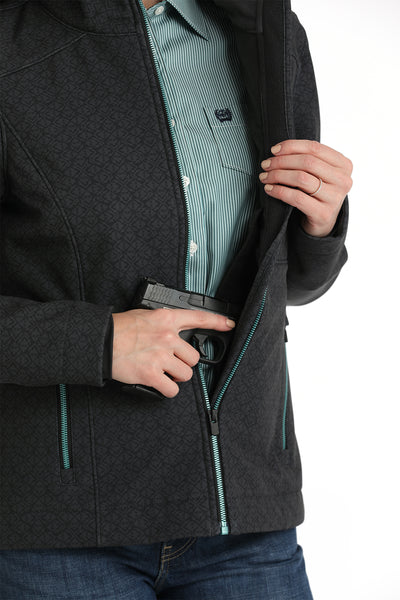 Cinch Women's Bonded Conceal Carry Jacket Charcoal & Mint