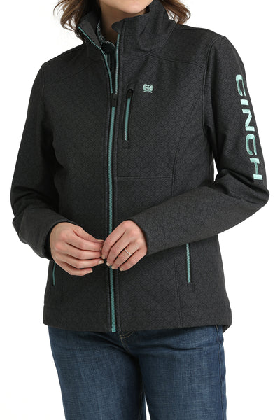 Cinch Women's Bonded Conceal Carry Jacket Charcoal & Mint