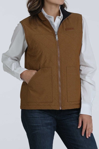 Cinch Women's Brown Reversible Vest