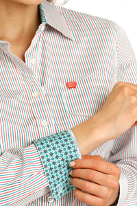 Cinch Multi Color Pinstripe Button Down