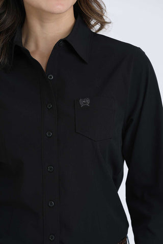 Cinch Black Button Up (Copy)