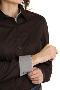 Cinch Chocolate Brown Button Down