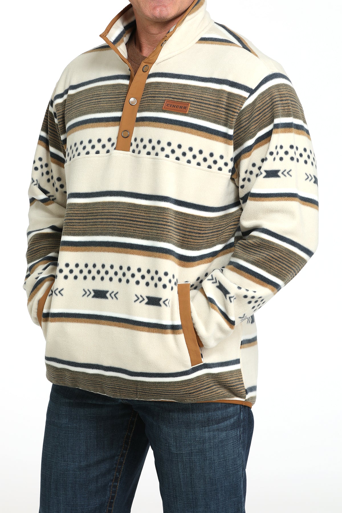 Cinch Cream Stripe Pullover