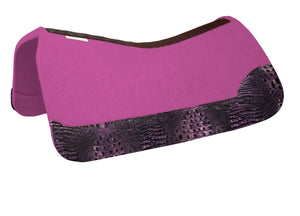 5 Star Purple Croc on Hot Pink “Pony Pad” 3/4” 26x26