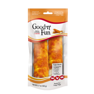 Good'n Fun Tripple Flavor Dog Rolls
