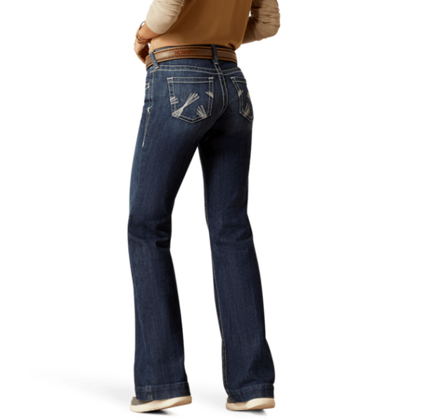 Ariat Camila Mid Rise Trouser Jean Regular Length Midnight Wash