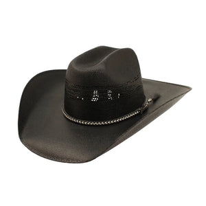Twister Black Straw Cowboy Hat