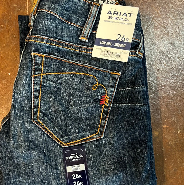 Ariat REAL Charly Low Rise Straight Leg Jean Long Length