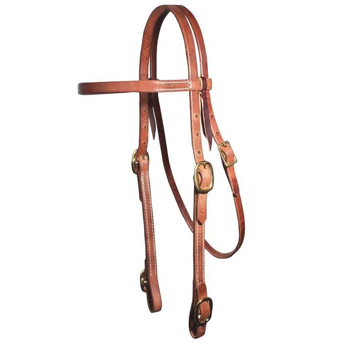 PC Double Adjustable Browband Headstall