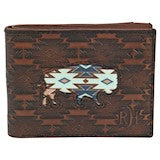 Red Dirt Hat Co Bifold Southwest Buffalo Inlay