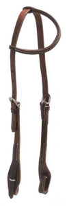 One Ear Harness Leather Quick Change Loops Headstall Double Buckle