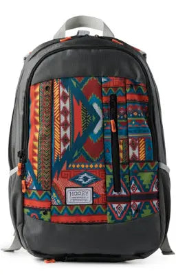 Hooey "Rockstar" Backpack Grey Aztec Pattern